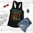 Awesome Since July 1964 Vintage 58 Years Old 58Th Birthday Women Flowy Tank