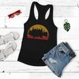 Bass Fishing Forest Sunset Women Flowy Tank