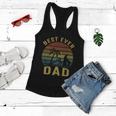 Best Dad Ever Fathers Day Gift For Daddy Father Dad Vintage Women Flowy Tank
