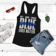 Blue Lives Matter Tshirt Women Flowy Tank