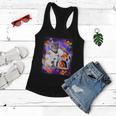 Cat Astronaut In Cosmic Space Funny Shirts For Weird People Women Flowy Tank