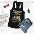 Cornhole King Hittin Holes And Crushin Souls Cornhole Board Women Flowy Tank