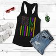 Crawfish Fleur-De-Lis Flag Mardi Gras Tshirt Women Flowy Tank