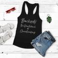 Cute Quote Cheer Backspots The Quarterback Of Cheerleading Meaningful Gift Women Flowy Tank