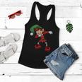 Dabbing Elf Cute Funny Christmas Tshirt Women Flowy Tank