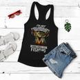 Deer Gift Not Always Thinking About Hunting Sometimes Fishing Gift Women Flowy Tank