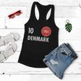 Denmark Danish Soccer No 10 Dbu Logo Women Flowy Tank