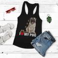 Dogs - I Love My Pug Women Flowy Tank