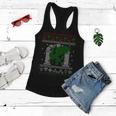 Dragon Dnd Ugly Christmas Sweater Women Flowy Tank