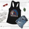 Eagle Mullet 4Th Of July Rainbow Usa American Flag Merica Gift Women Flowy Tank