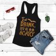 Eat Drink And Be Scary Halloween Quote Women Flowy Tank