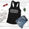 Fathers Day Funny Gift I Created A Monster She Calls Me Dad Meaningful Gift Women Flowy Tank