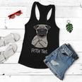 Fetch This Middle Finger Pug Tshirt Women Flowy Tank