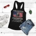 Firefighter Volunteer Firefighter Lifestyle Fireman Usa Flag Women Flowy Tank