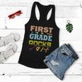 First Grade Rocks Funny School Student Teachers Graphics Plus Size Shirt Women Flowy Tank