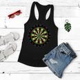 Flat Dart Board Gaming Tshirt Women Flowy Tank