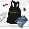 Front Toward Enemy Military Quote Vintage Women Flowy Tank