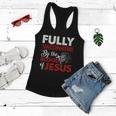 Fully Vaccinated By The Blood Of Jesus Lion God Christian Tshirt Women Flowy Tank