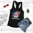 Funny 4Th Of July Great American Flag Cute Cat Women Flowy Tank