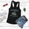 Funny Big Worms Ice Cream Truck Gift What Chu Want Gift Tshirt Women Flowy Tank