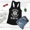 Funny Emotional Support Human Do No Pet Tshirt Women Flowy Tank