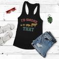 Funny Id Smoke That Marijuana Leaf Tshirt Women Flowy Tank