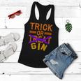 Funny Trick Or Treat Gin Halloween Costume Gift Women Flowy Tank