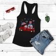 Funny Truck Riding Gnome American Flag Patriotic 4Th Of July Gift Women Flowy Tank