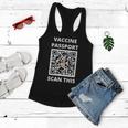 Funny Vaccine Passport Scan This Middle Finger Women Flowy Tank