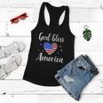 God Bless America For Patriotic Independence Day 4Th Of July Gift Women Flowy Tank