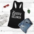 Happy Halloween Bat Halloween Quote Women Flowy Tank