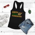 Happy Vegan Thanksgiving Tshirt Women Flowy Tank