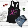 I Wear Pink For My Mom Breast Cancer Awareness Tshirt Women Flowy Tank