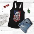 Ill Be Back Trump 2024 4Th Of July American Flag Patriotic Women Flowy Tank