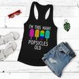 Im This Many Popsicles Old Funny 4Th Birthday Popsicle Gift Women Flowy Tank