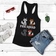 Ironic Fox Squad Nature Forest Animal Gift Graphic Design Printed Casual Daily Basic Women Flowy Tank