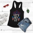 Lets Get Lit 4Th Of July With Fireworks Gift Women Flowy Tank