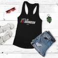 Lets Go Brandon Racing Car Us Flag Funny Gift Idea News S Women Flowy Tank