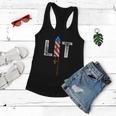 Lit 4Th Of July Patriotic American Fireworks Usa Fourth Cute Gift Women Flowy Tank