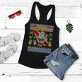 Mele Kalikimaka Santa Ugly Christmas Hawaiian Women Flowy Tank