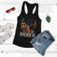 Merica Bald Eagle Mullet 4Th Of July American Flag Patriotic Funny Gift Women Flowy Tank