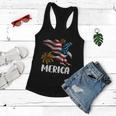 Merica Bald Eagle Mullet Cute Funny Gift 4Th Of July American Flag Meaningful Gi Women Flowy Tank