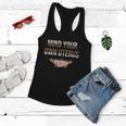 Mind Your Own Uterus Floral Leopard Feminist Pro Choice Great Gift Women Flowy Tank