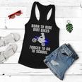 Motocross Forced To Go To School Dirt Bike Supercross Gift Women Flowy Tank