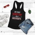 My First Fathers Day As A Grandpa Awesome New Grandfather Gift Women Flowy Tank