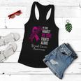 No One Fights Alone Breast Cancer Awareness Meaningful Gift Women Flowy Tank