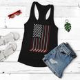 Patriotic Us American Hockey Sticks And Stars Stripes Flag Gift Women Flowy Tank