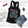 Pink Or Blue We All Love You Party Pregnancy Gender Reveal Gift Women Flowy Tank