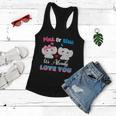 Pink Or Blue We Always Love You Funny Elephant Gender Reveal Gift Women Flowy Tank