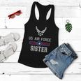 Proud Us Air Force Sister Military Pride Women Flowy Tank